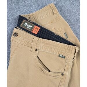 Howler Bros Frontside 5 Pocket Pants Mens 36/32 Khaki Brown Outdoor